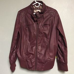 Vegan Leather Jacket 1X